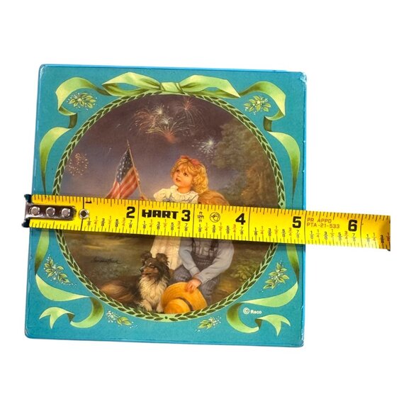 Reco Music Jewelry Box Sandra Kuck "Star Spangled Sky" Mirror Vintage READ - Picture 7 of 14